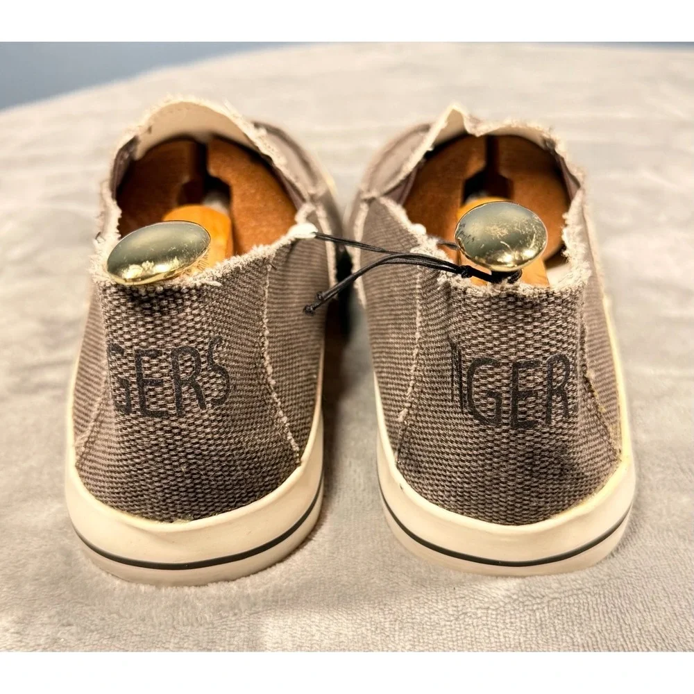Missouri Tigers Mizzou Loafer Mens 43 Slip On Sneaker Brown Canvas